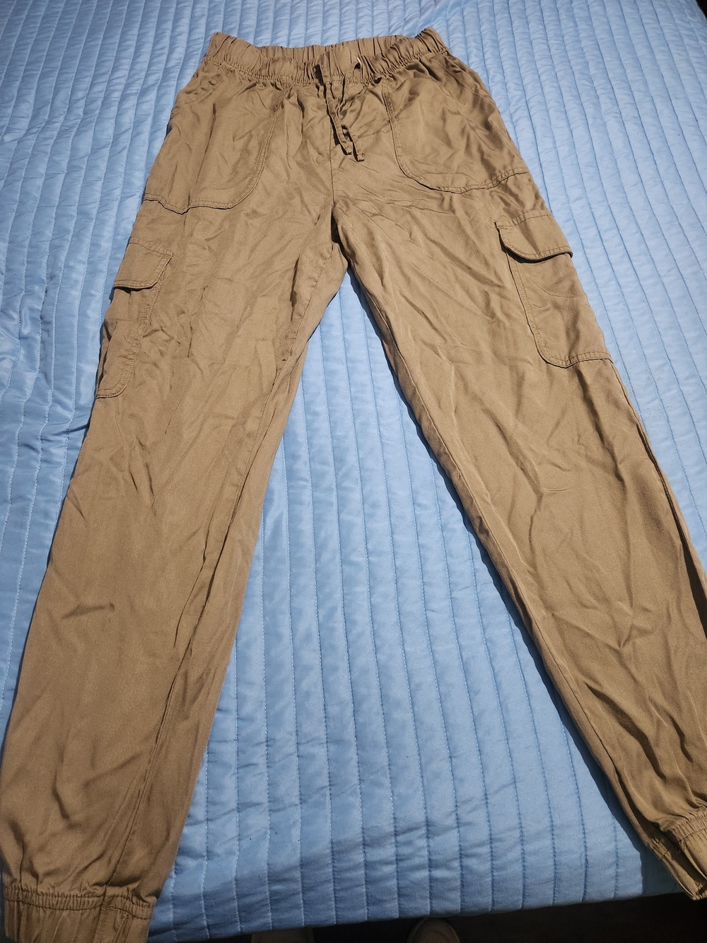 Japna %100 Lyocell Olive Green Cargo Jogger Track Pants